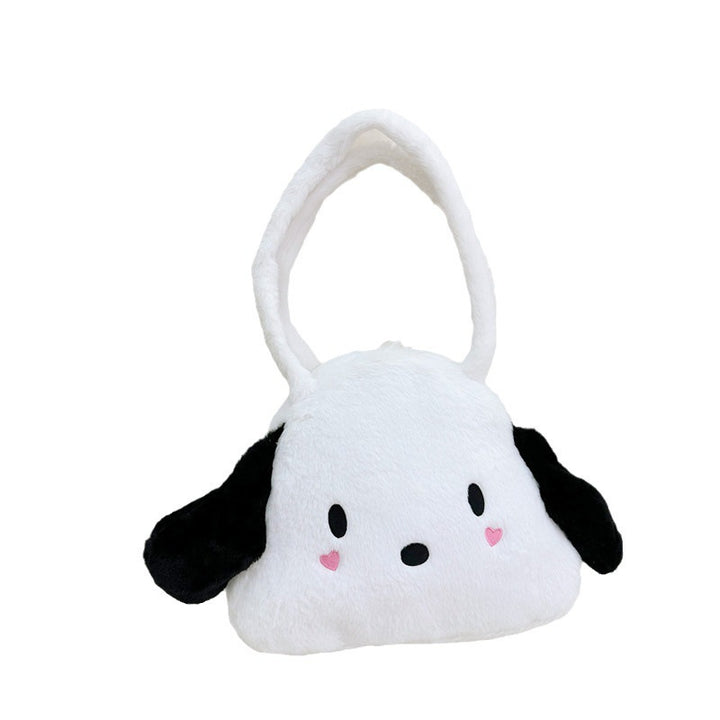 Cute Animal-Shaped Plush Handbag
