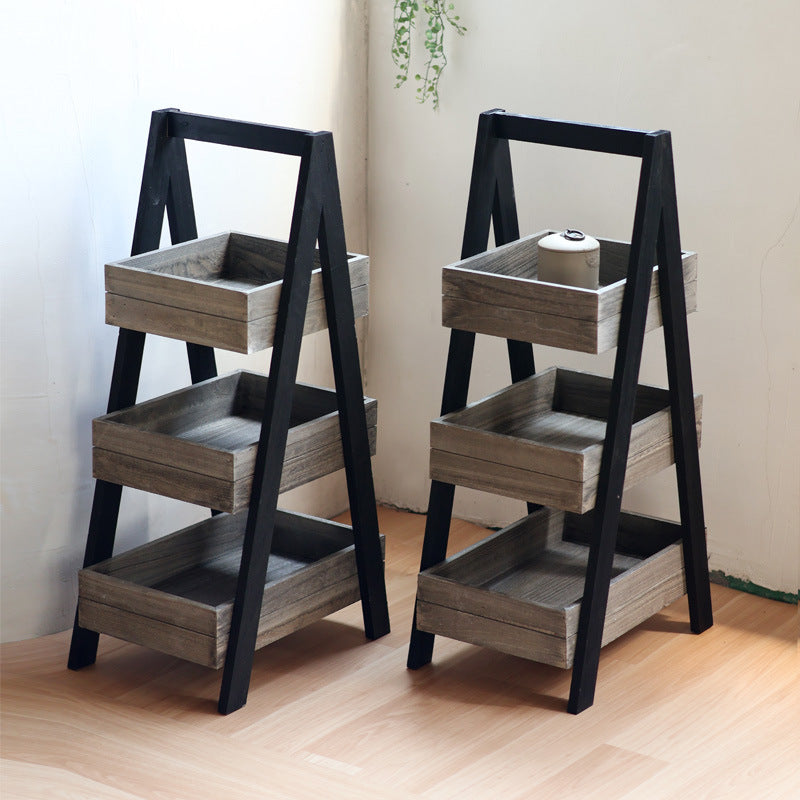 Three-door wooden shelf with modern design Kalsten