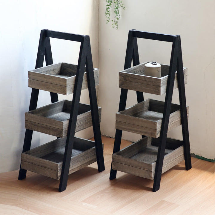 Three-door wooden shelf with modern design Kalsten