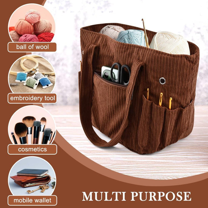 Functional storage bag with multiple outer pockets Kalsten