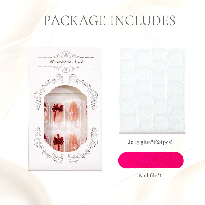 Holiday-Themed Decorative Press-On Nails