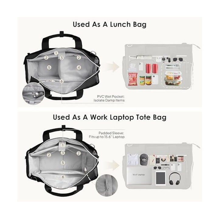 Multifunctional Tote Bag with Insulated Compartment System Kalsten