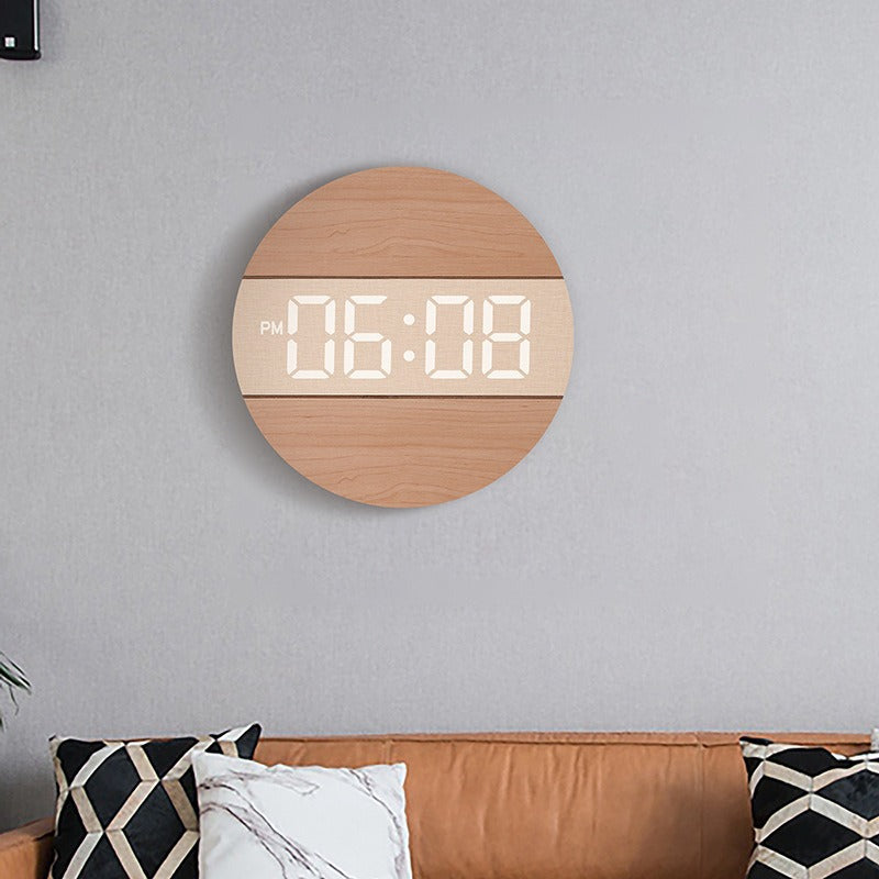 Creative digital watch in a modern wood design Kalsten