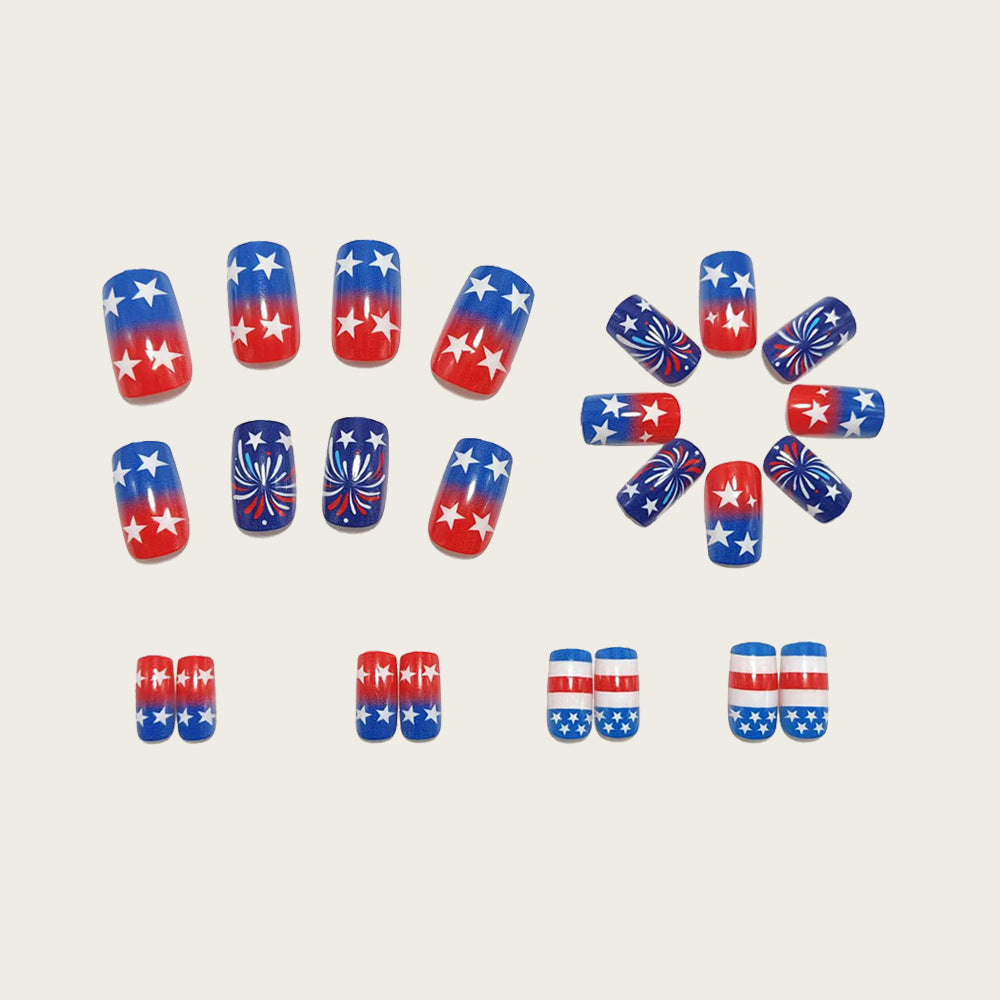 Creative Nail Art with Patriotic Designs Kalsten