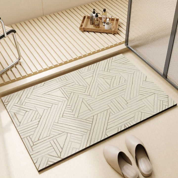 Modern Abstract Pattern Bath Mat for Bathroom
