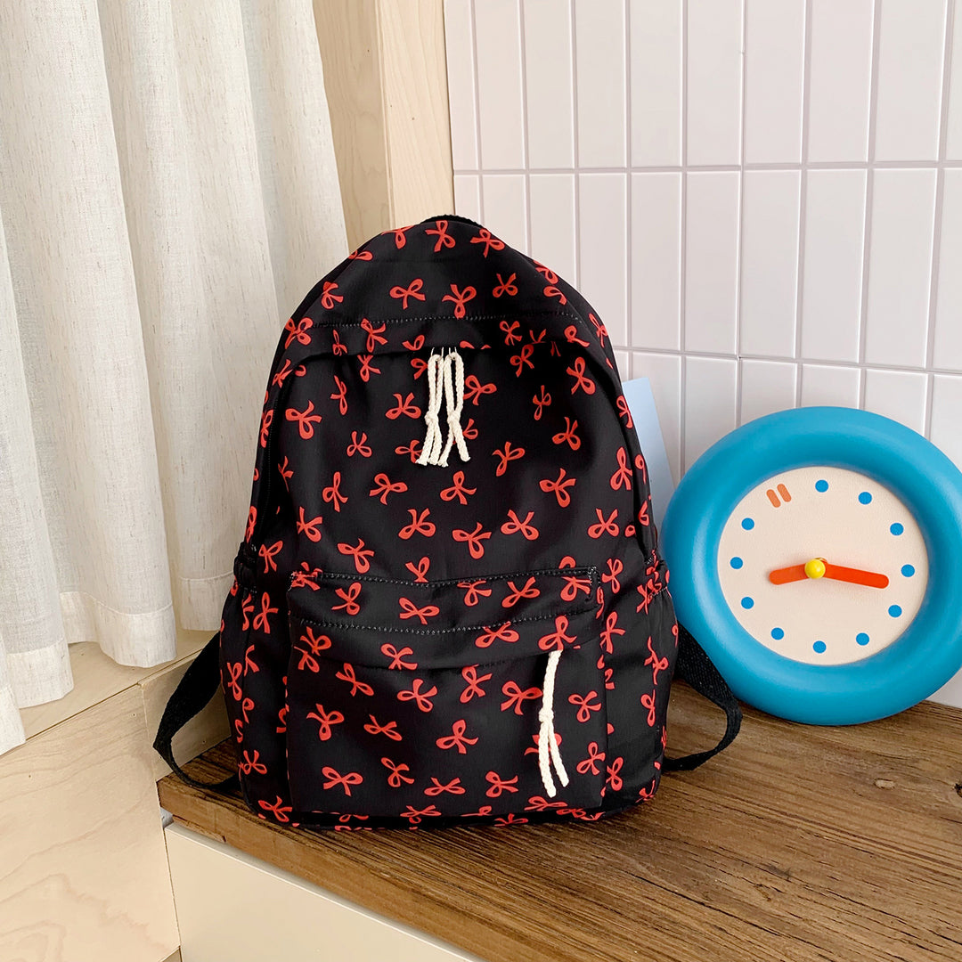 Backpack with Creative Bow Motif and Thoughtful Storage Spaces Kalsten
