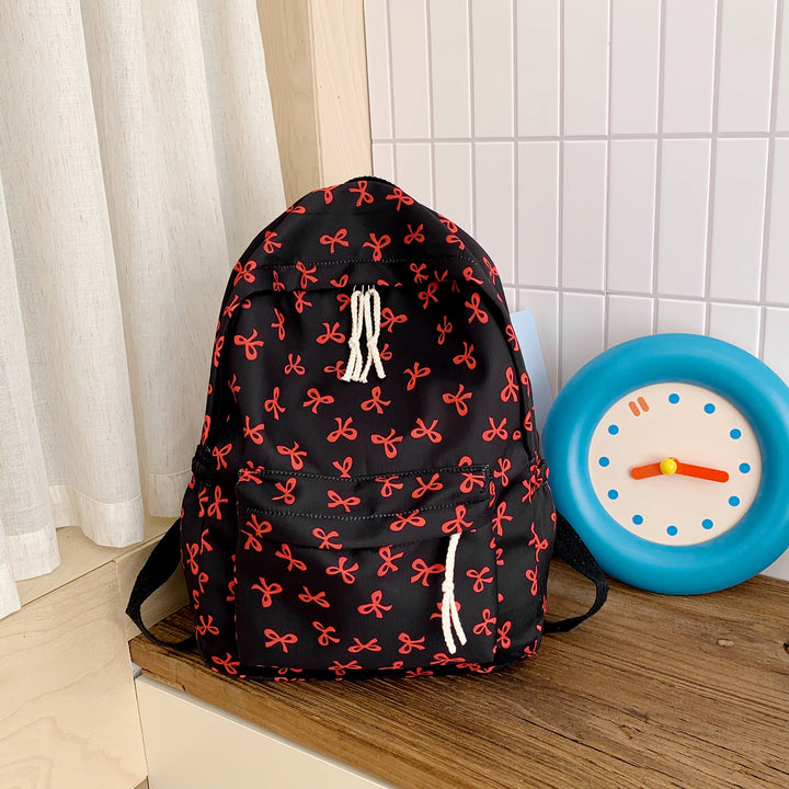 Backpack with Creative Bow Motif and Thoughtful Storage Spaces Kalsten