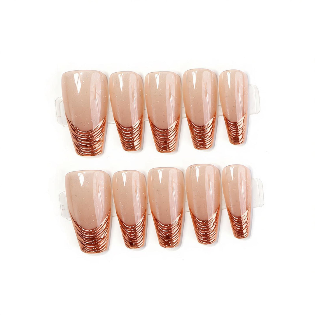 Glamorous French Tip Nail Art Kalsten