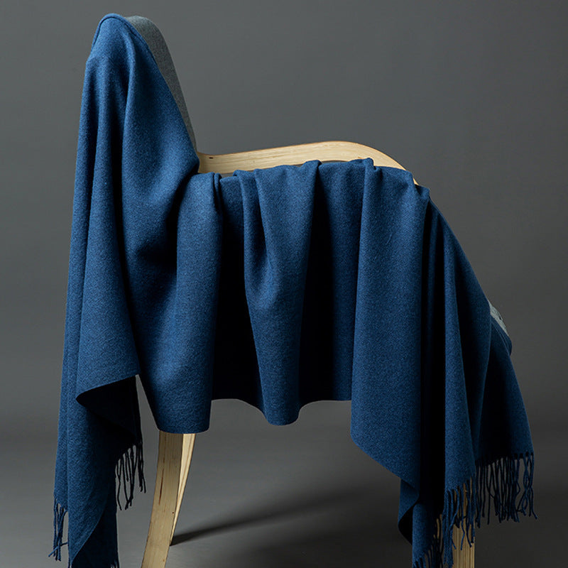 Luxurious Cashmere-Blend Throw Blanket