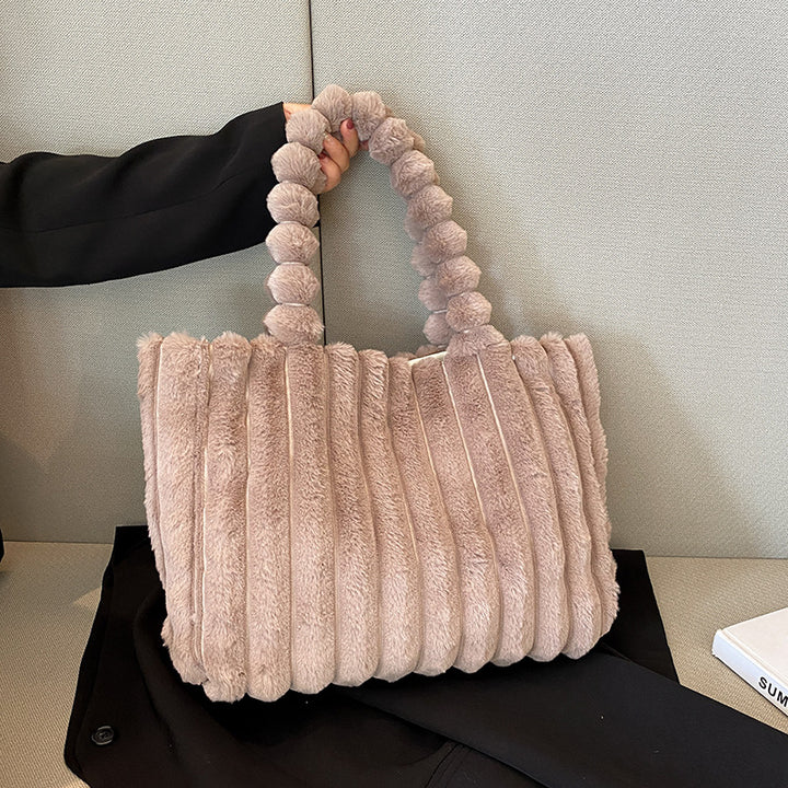 Plush Textured Handbag