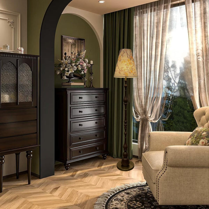 Floral Pattern Floor Lamp