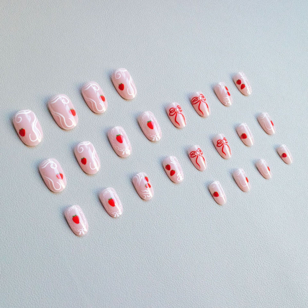 Artistic Strawberry Nail Art Kit