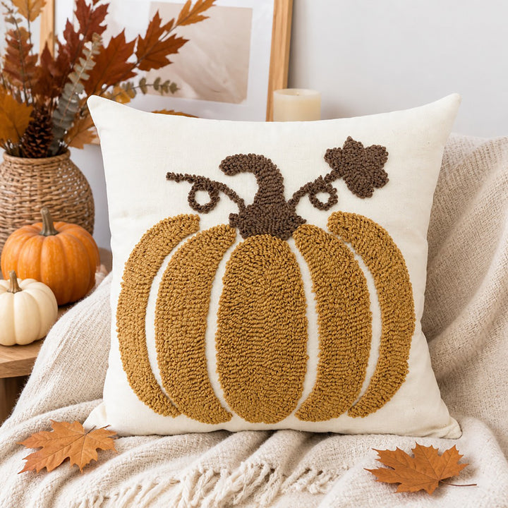 Decorative Pumpkin-Shaped Cushion
