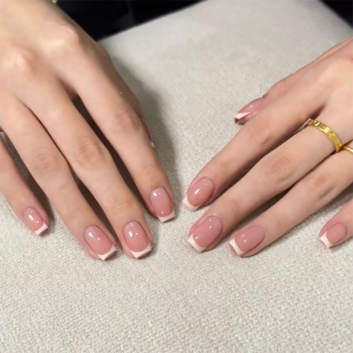 Elegant French Manicure Nail Art Kalsten