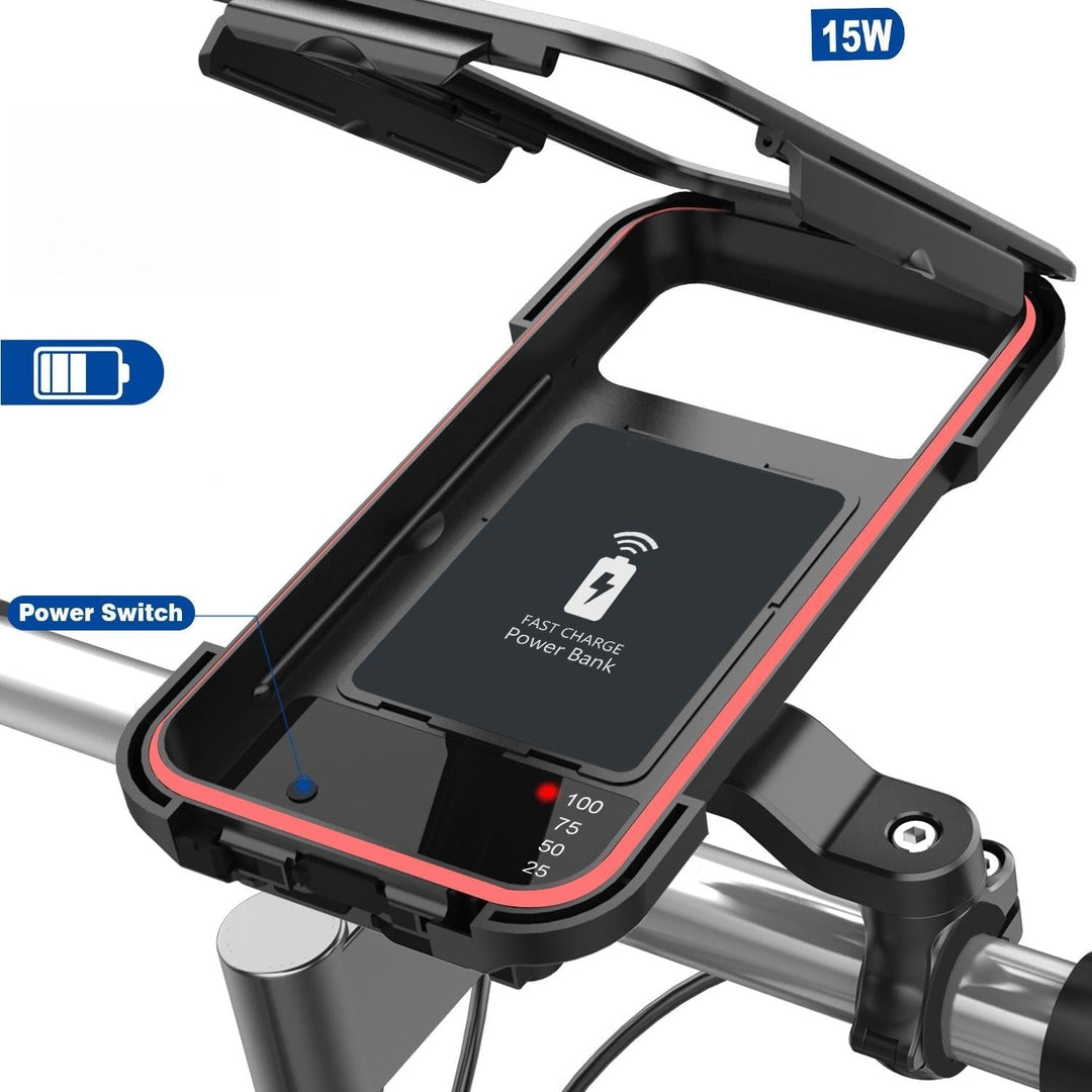 Kalsten | 15W Power Bank Waterproof Bike Handlebar Phone Mount