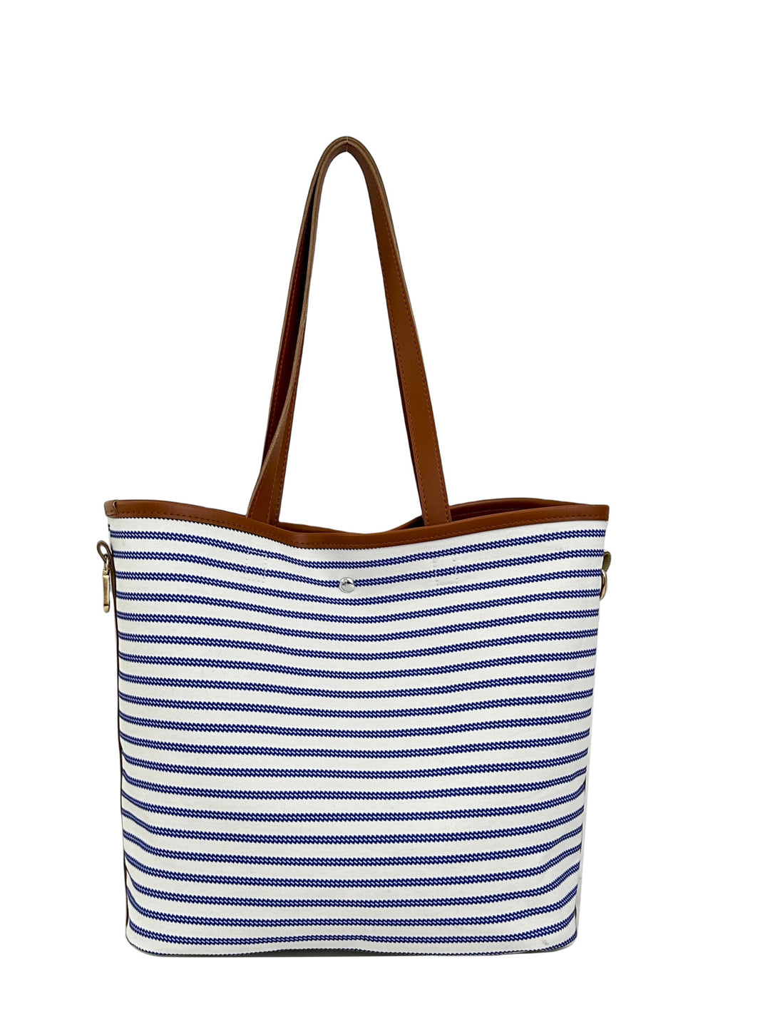 WoStriped Canvas Beach Tote Bag Kalsten