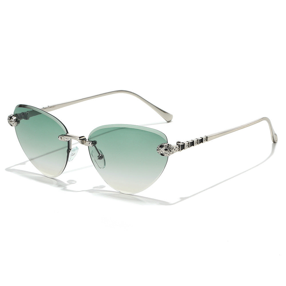 Designer Cat-Eye Sunglasses with Decorative Accents Kalsten