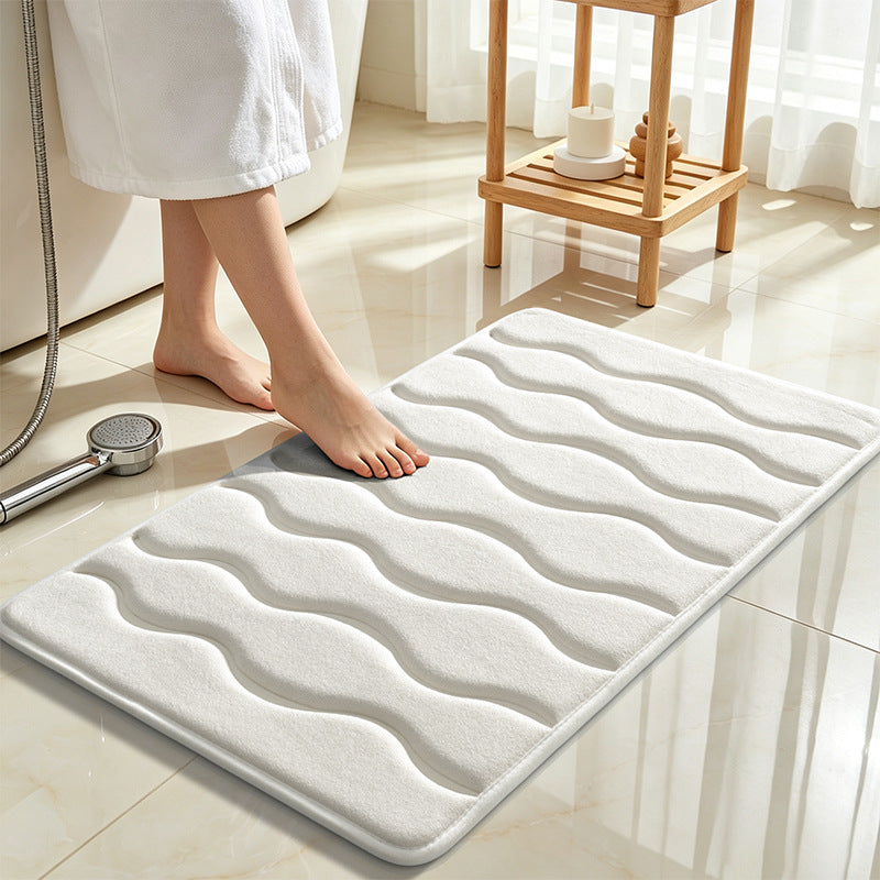 Soft Wave Design Bathroom Mat Kalsten
