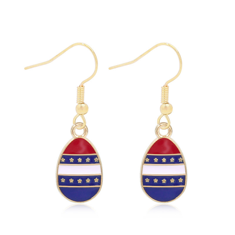 Women's long multi-layer star drop earrings with crystal embellishments and rhodium-plated alloy Kalsten