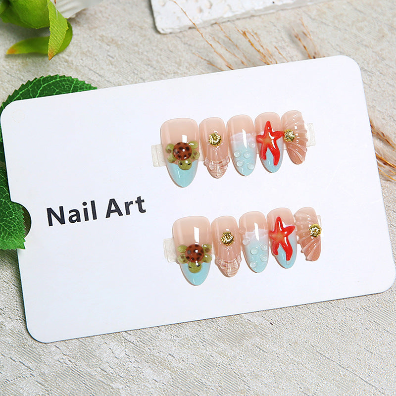 Artificial nails with maritime motifs Kalsten