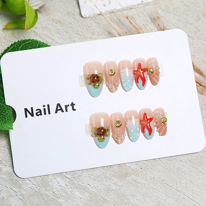Artificial nails with maritime motifs Kalsten