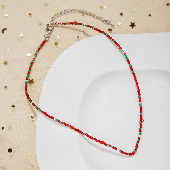 Handcrafted Beaded Choker Necklace Kalsten