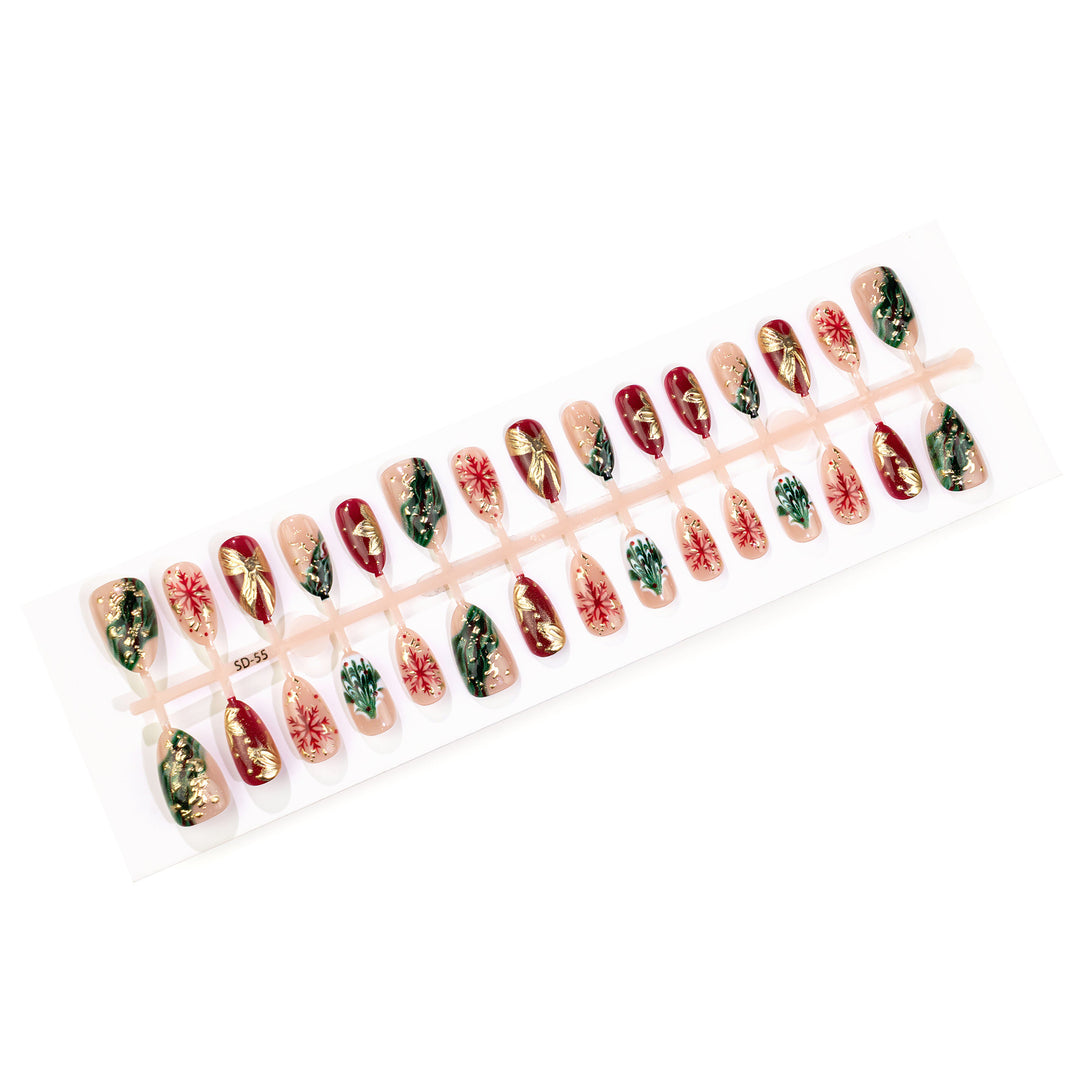 Decorative Holiday Press-On Nail Set
