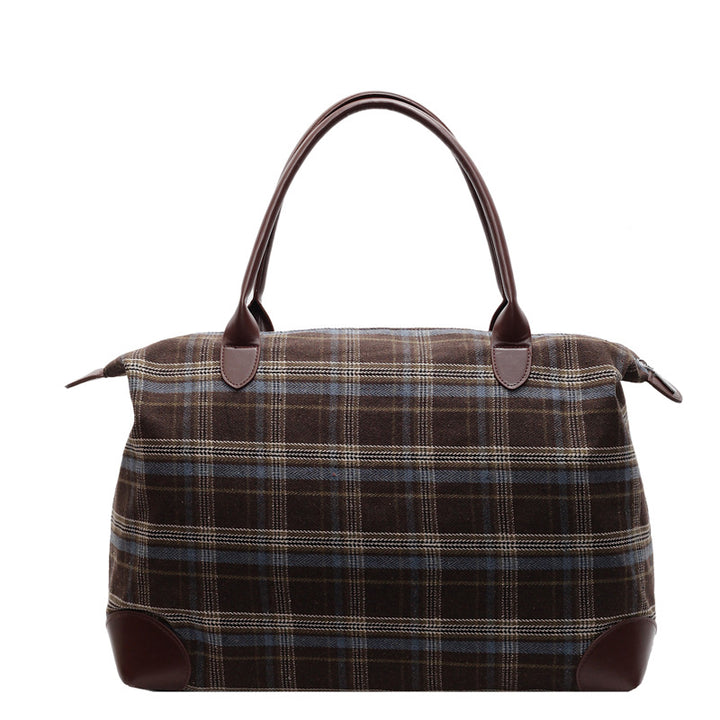 Plaid Structured Weekend Duffle Bag Kalsten