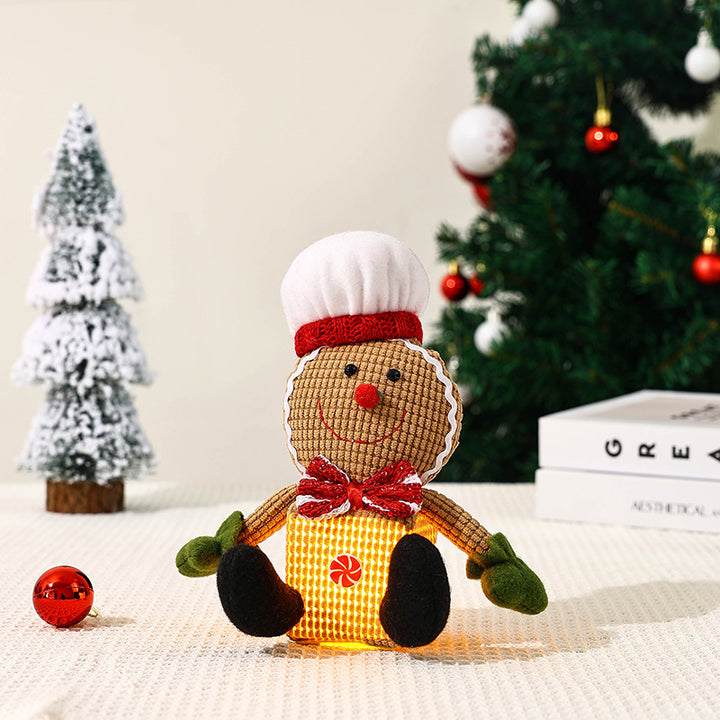 Cute Christmas gnome with LED light Kalsten