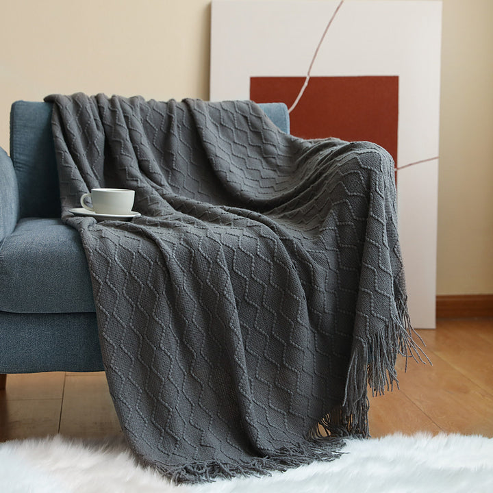 Luxurious Textured Throw Blanket