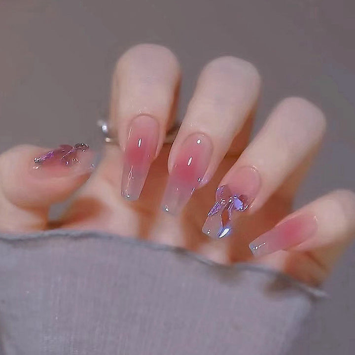 Elegant Ombre Press-On Nail Design