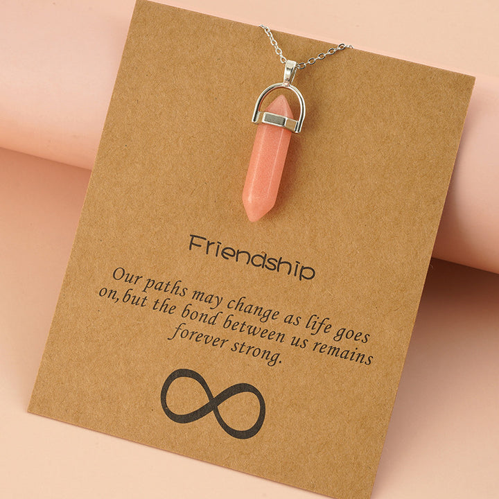 Pendant Necklace with Inspirational Message Kalsten
