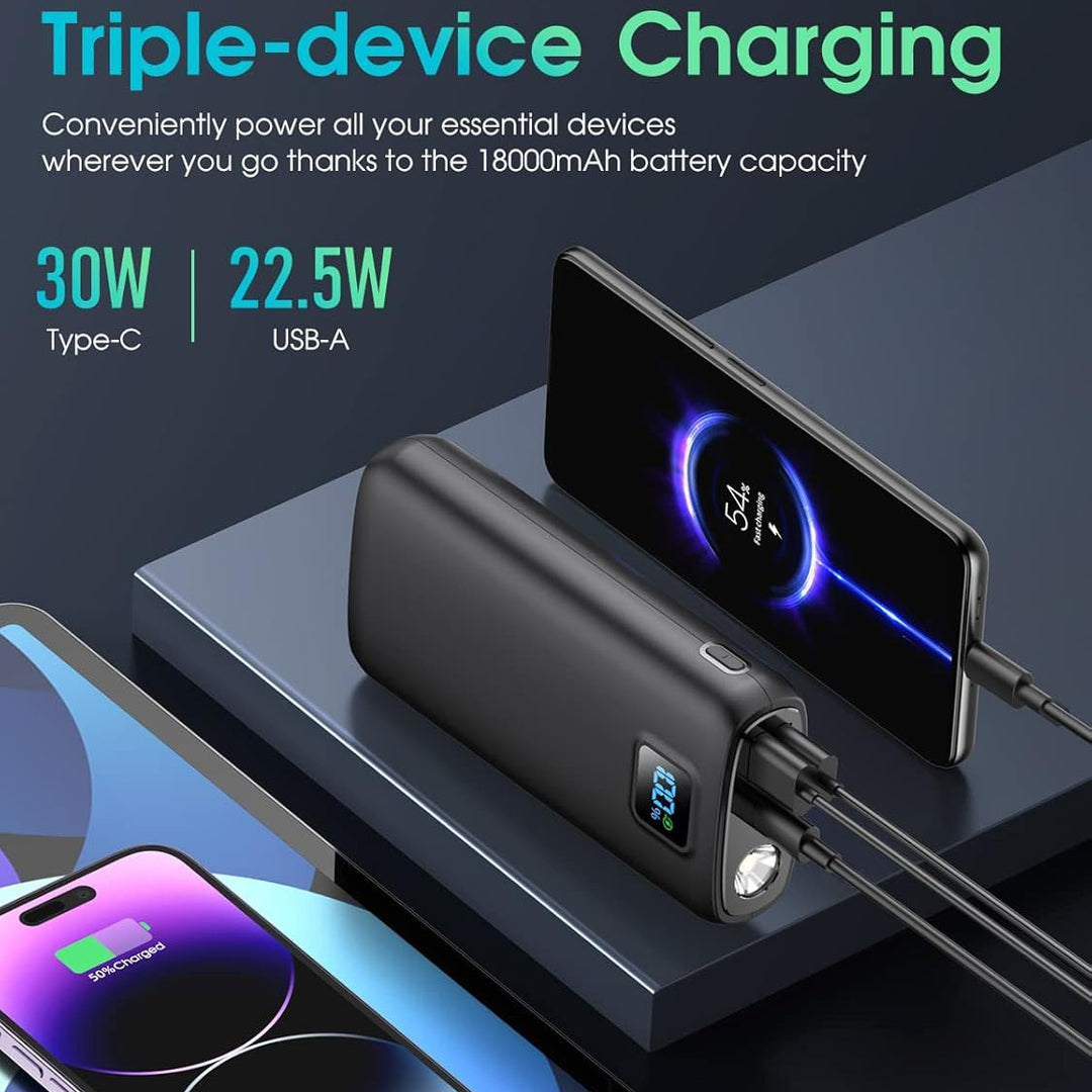 Portable power bank with LED display and high-performance fast charging function Kalsten