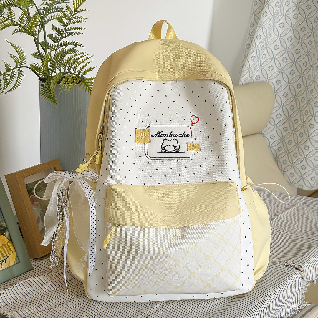 Playful Character-Embellished School Backpack Kalsten