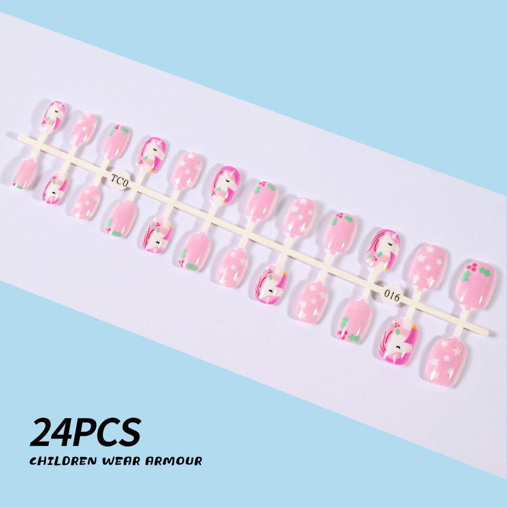 Children's Fun-Themed Press-On Nail Set Kalsten