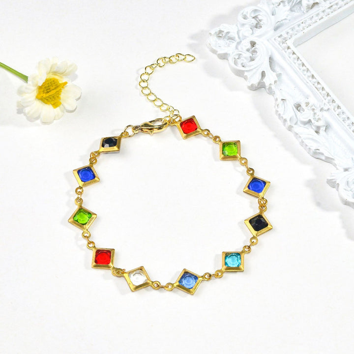 Colorful Gemstone Statement Bracelet Kalsten