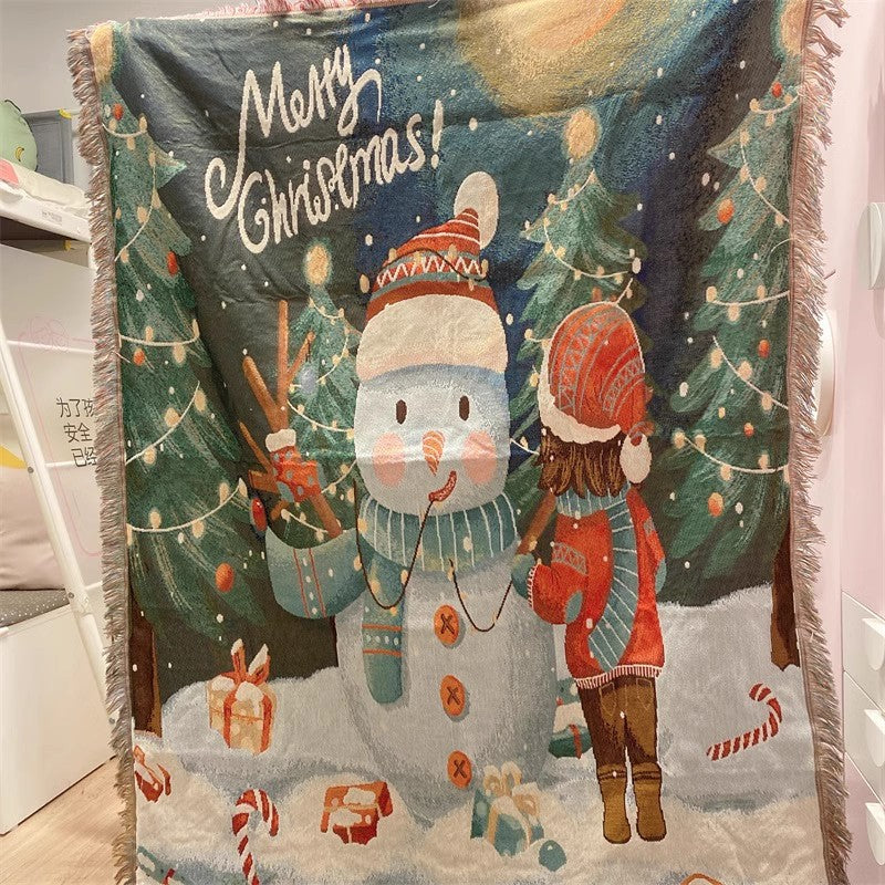 Holiday-Themed Cozy Blanket