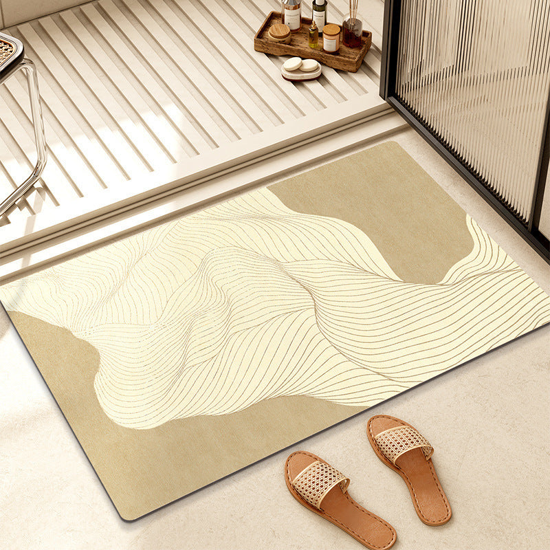 Abstract Geometric Pattern Bath Mat