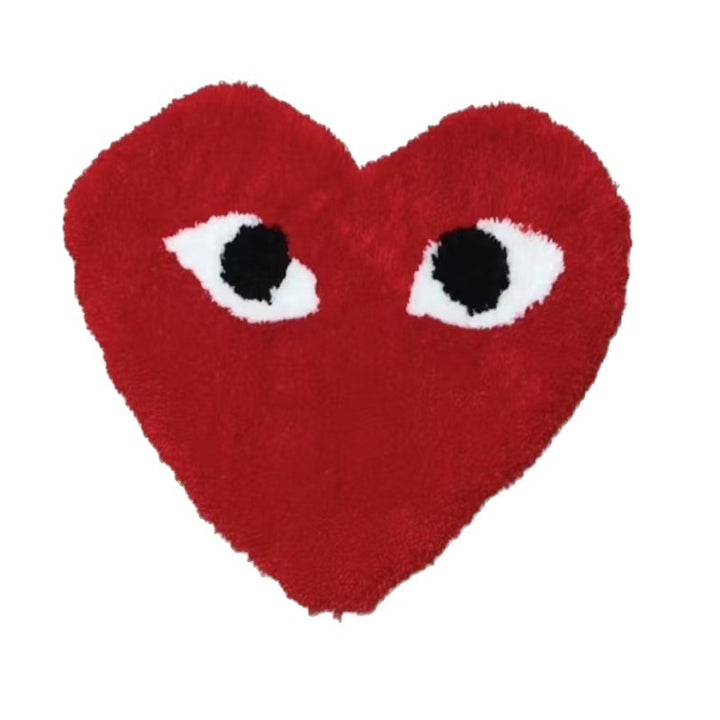 Heart-Shaped Decorative Plush Rug Kalsten