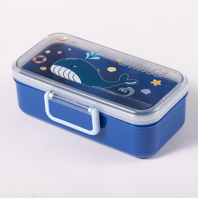 Cartoon-Themed Stainless Steel Lunch Box