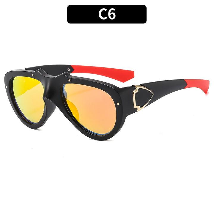 Retro-Futuristic Shield Sunglasses