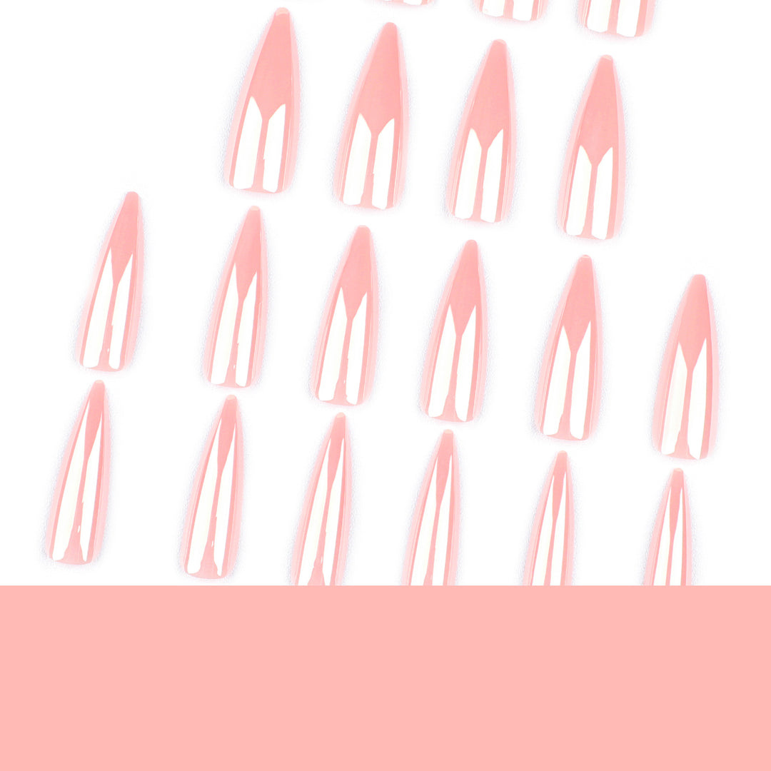 Artful Stiletto Nails with High Gloss Finish Kalsten