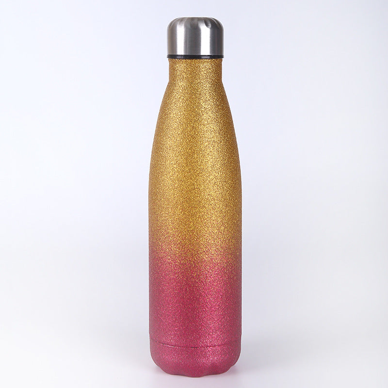 Ladies Insulated Water Bottle with Elegant Glitter Surface Kalsten