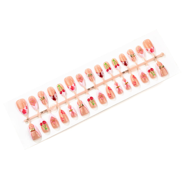 Artistic Cherry Blossom Press-On Nail Set Kalsten