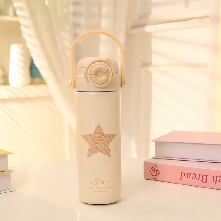 Insulated Stainless Steel Drink Bottle with Cheerful Flower Pattern Kalsten