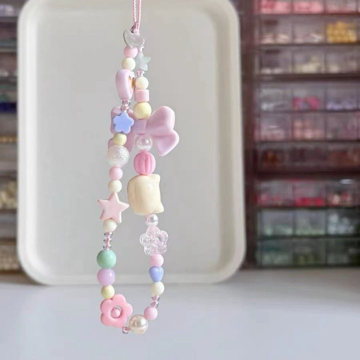Playful Themed Beaded Charm Necklace Kalsten