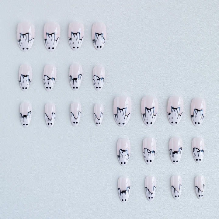 Ghost-Themed Nail Art Set