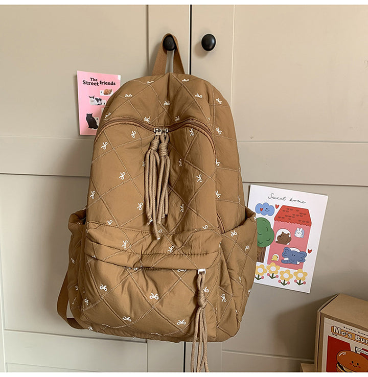 Quilted Embellished Backpack Kalsten