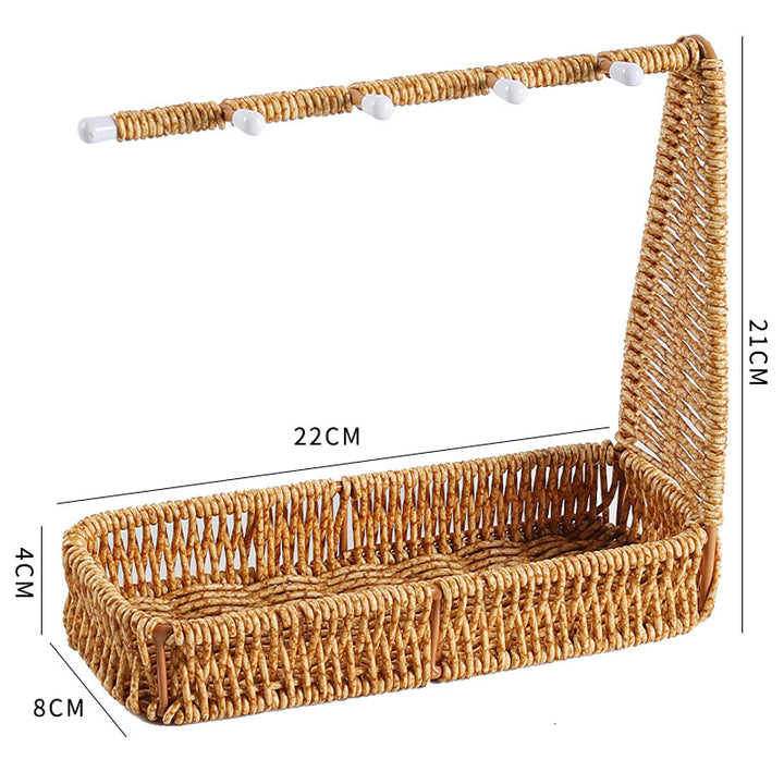 Unisex Versatile Storage Basket with Hooks Kalsten