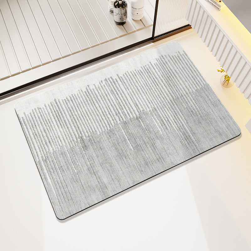 Plush Geometric Bath Mat Kalsten